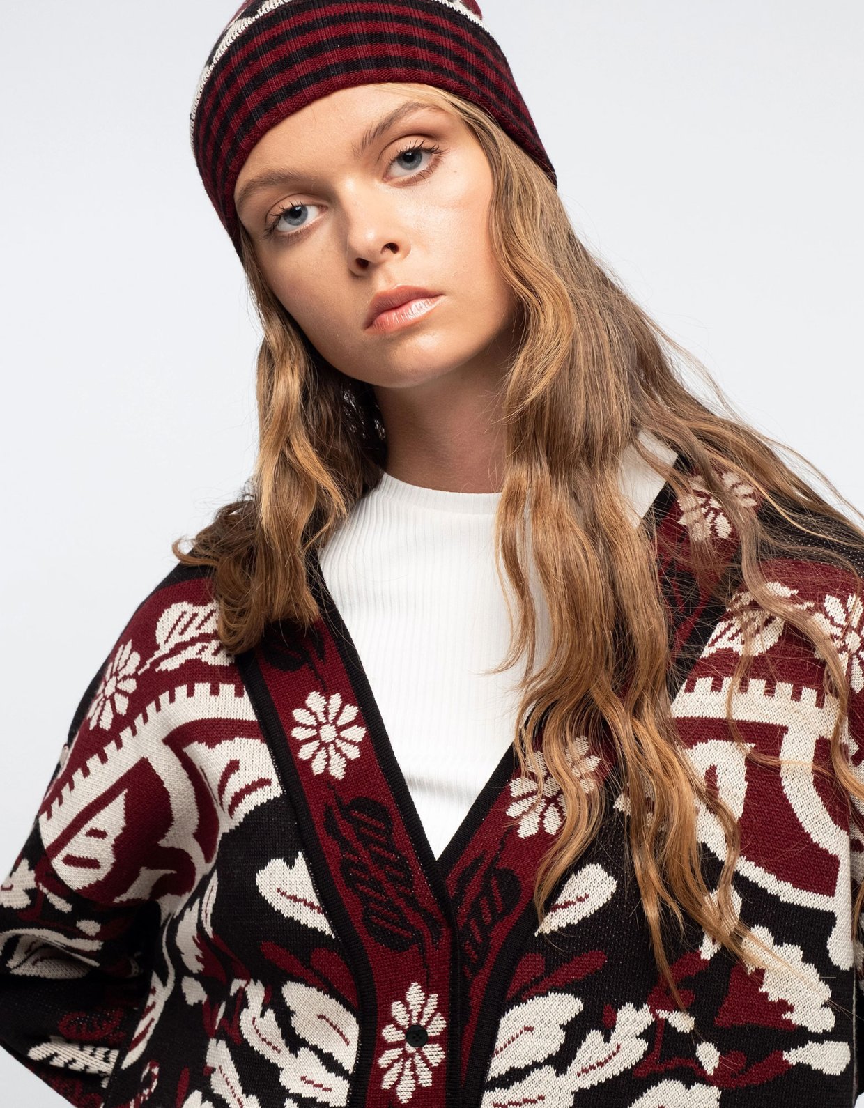 Peace and Chaos Mythical knit beanie