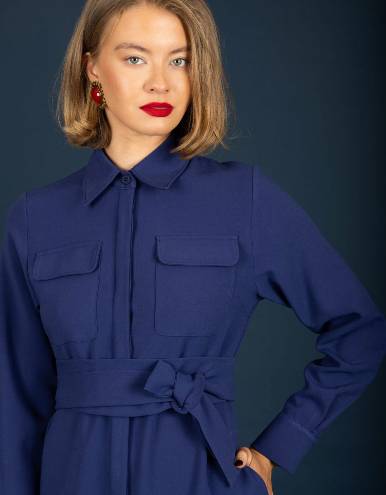 Chaton Wanda dress ink blue