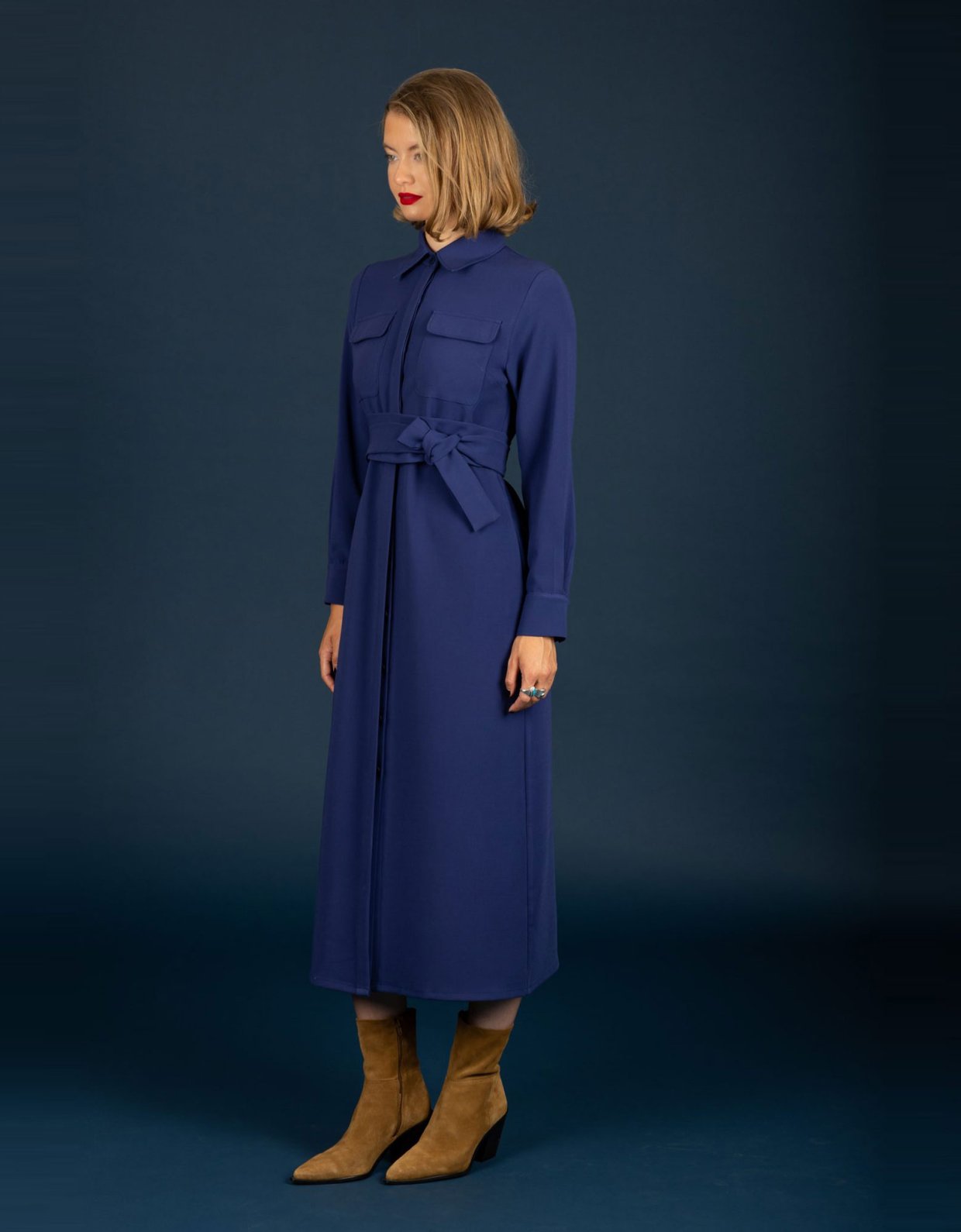 Chaton Wanda dress ink blue