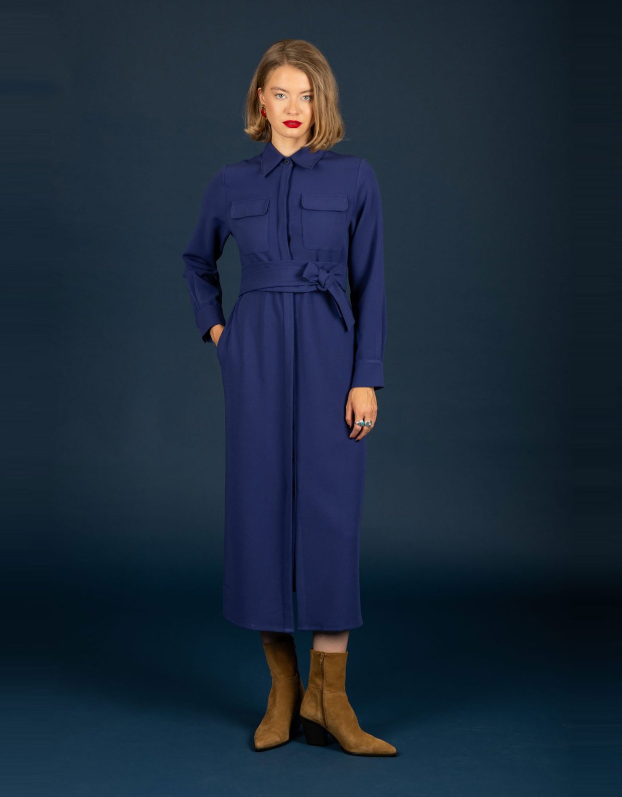 Chaton Wanda dress ink blue