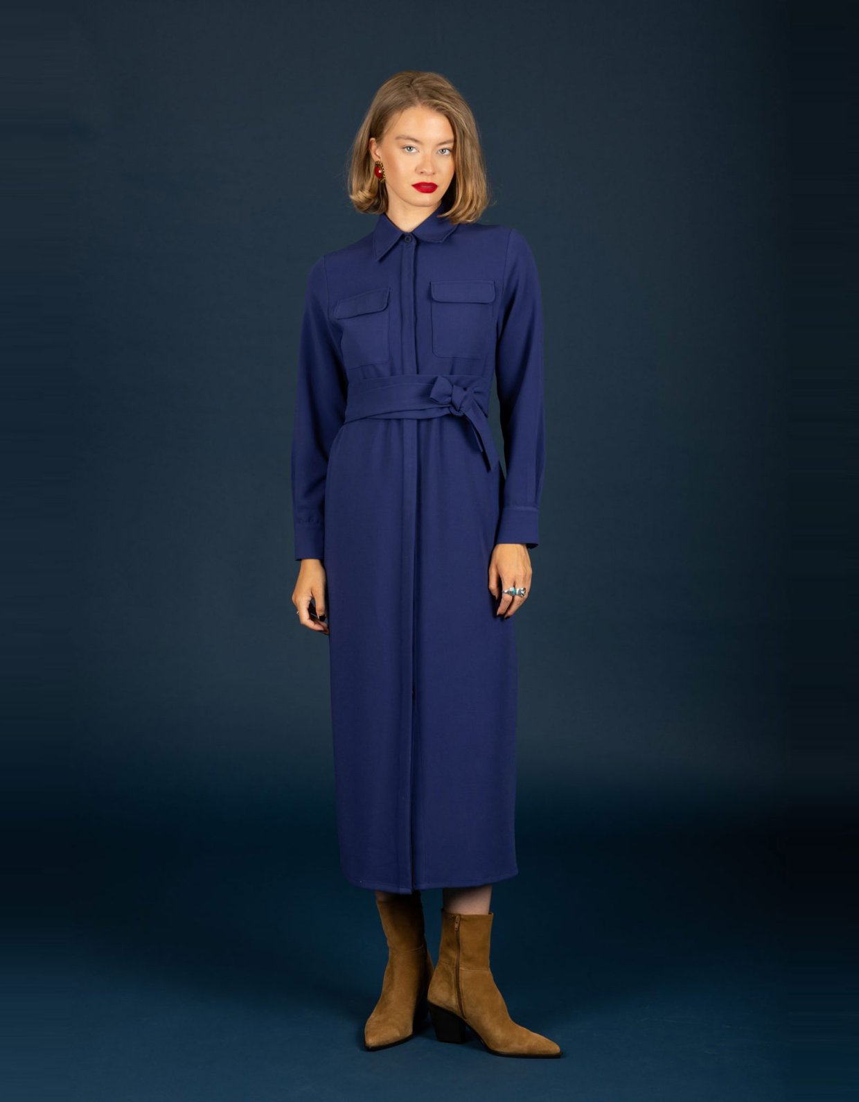 Chaton Wanda dress ink blue