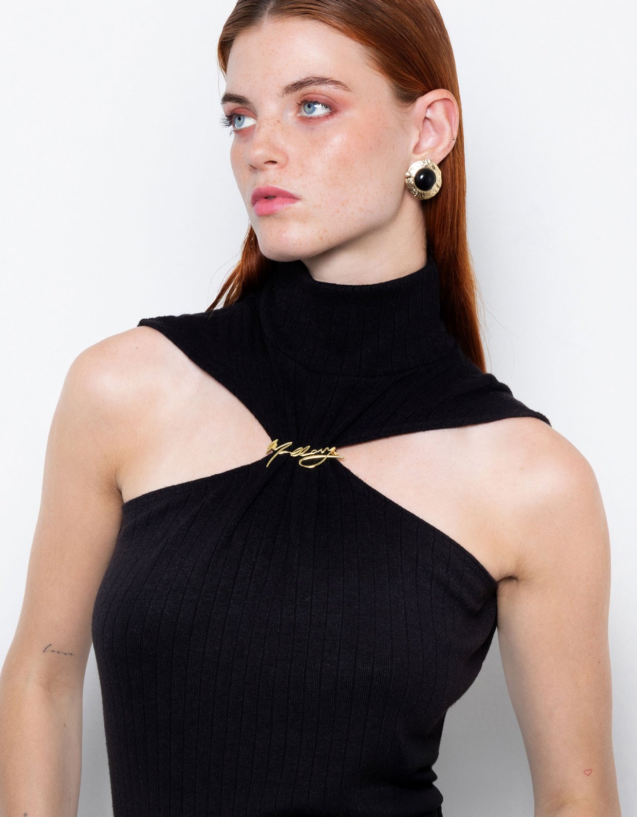 Mallory the label Whiskey black moon top