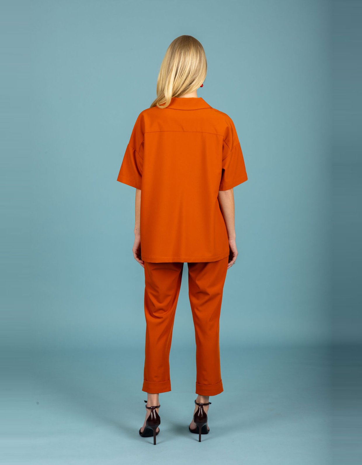 Chaton Whitney oversize shirt burnt orange