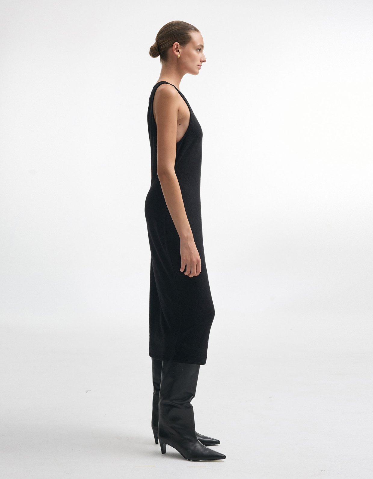 Nadia Rapti Whitney sleeveless dress black