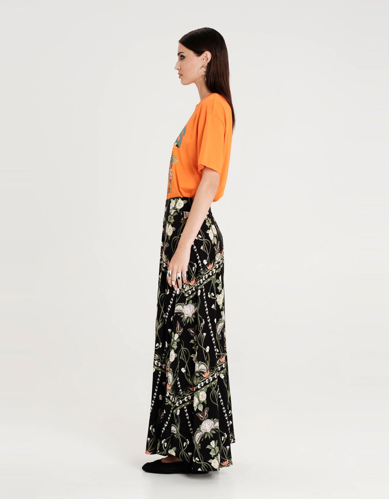Peace and Chaos Wildflowers maxi skirt