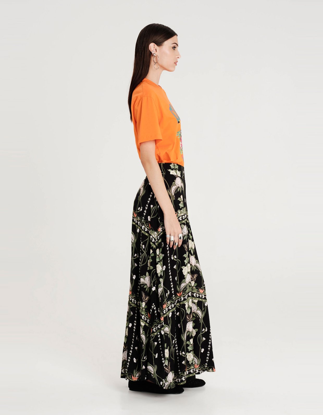 Peace and Chaos Wildflowers maxi skirt