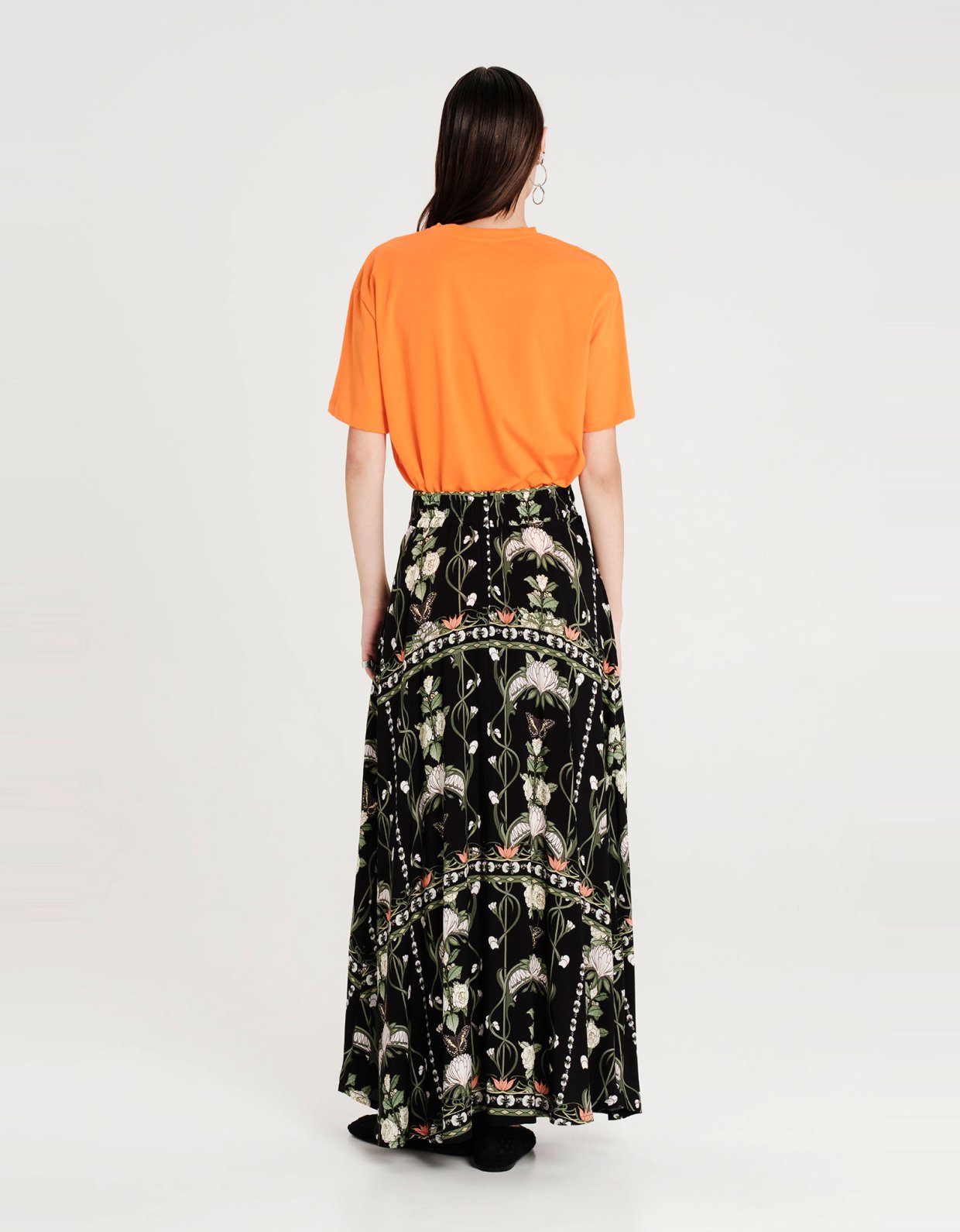 Peace and Chaos Wildflowers maxi skirt