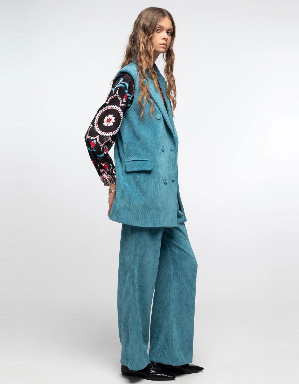 Peace and Chaos Willow pants teal