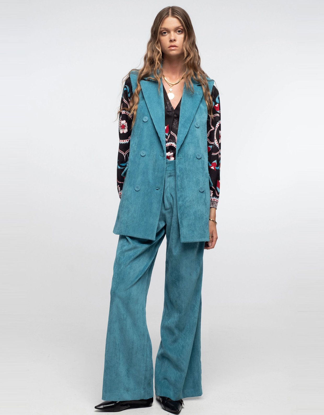 Peace and Chaos Willow pants teal