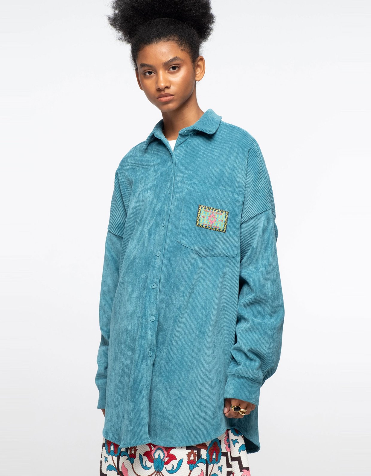 Peace and Chaos Willow shirt teal