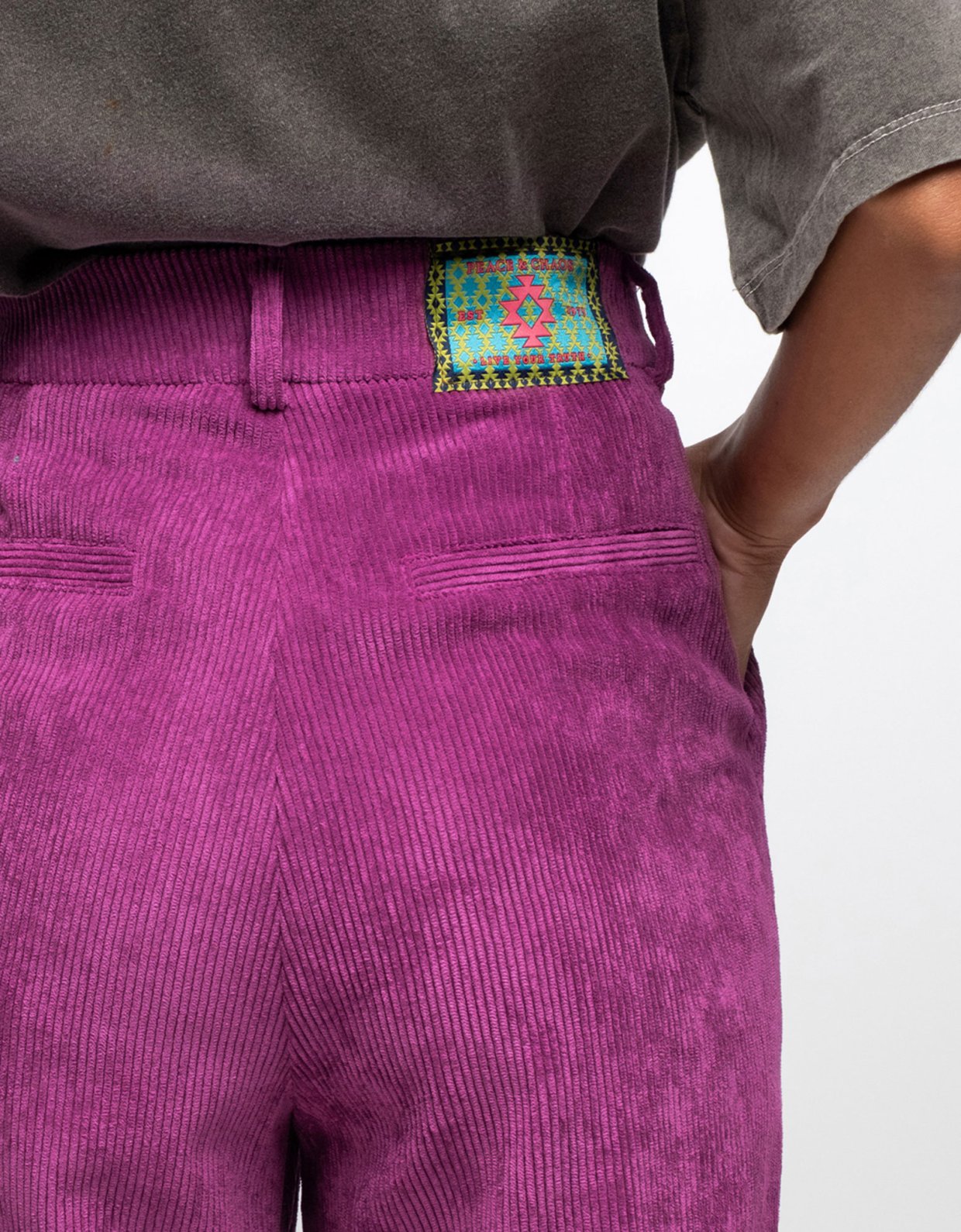 Peace and Chaos Wisteria pants purple