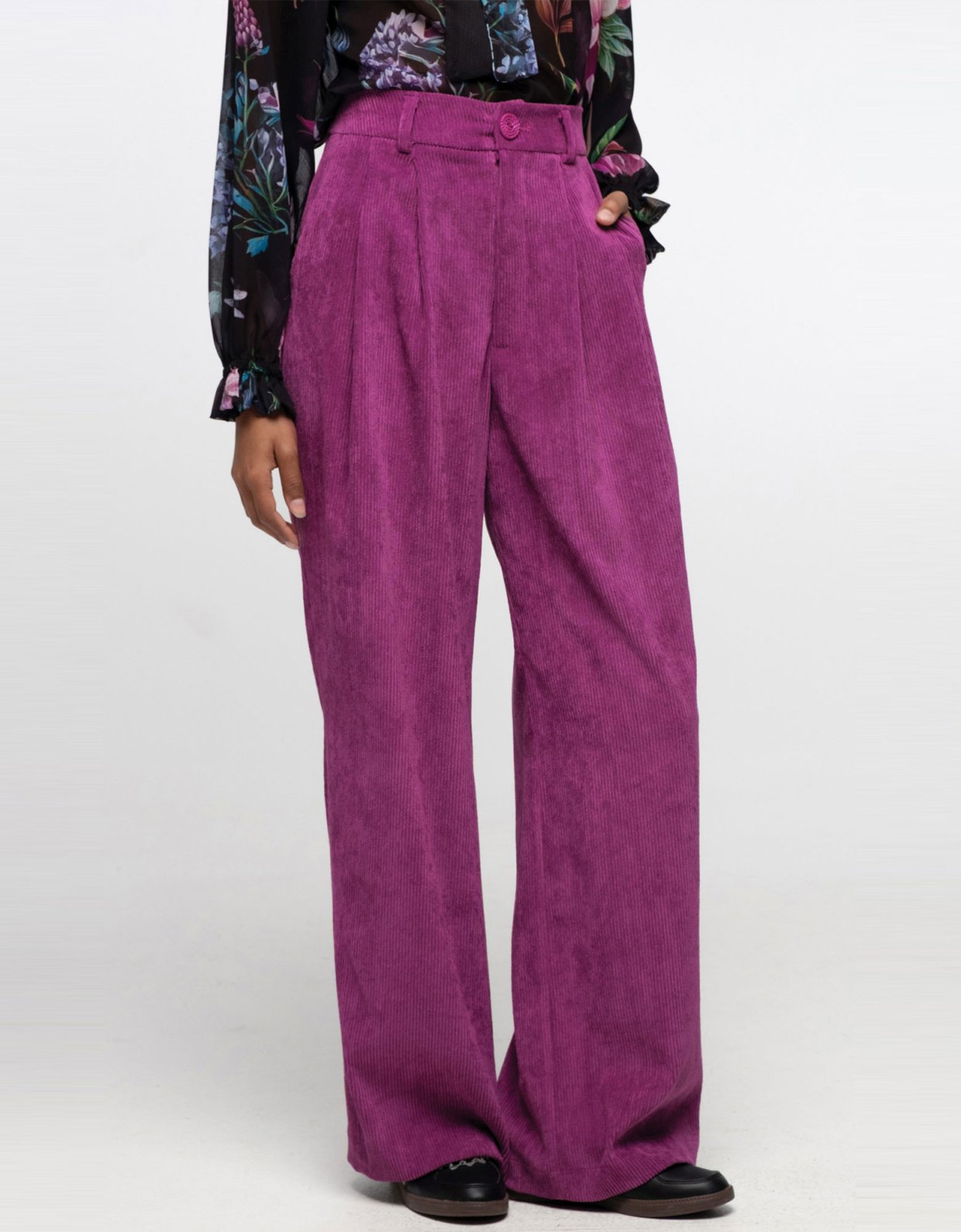Peace and Chaos Wisteria pants purple