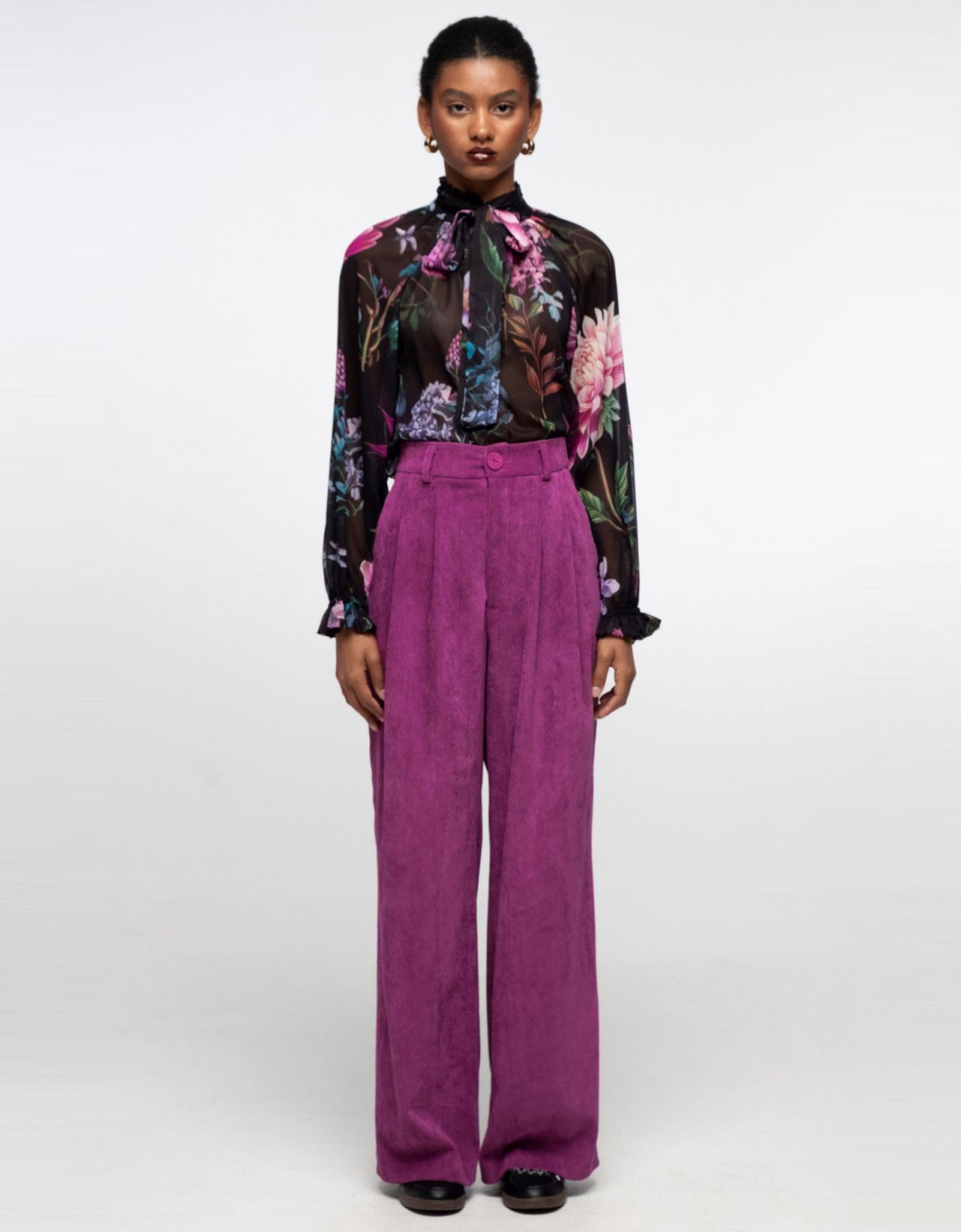 Peace and Chaos Wisteria pants purple