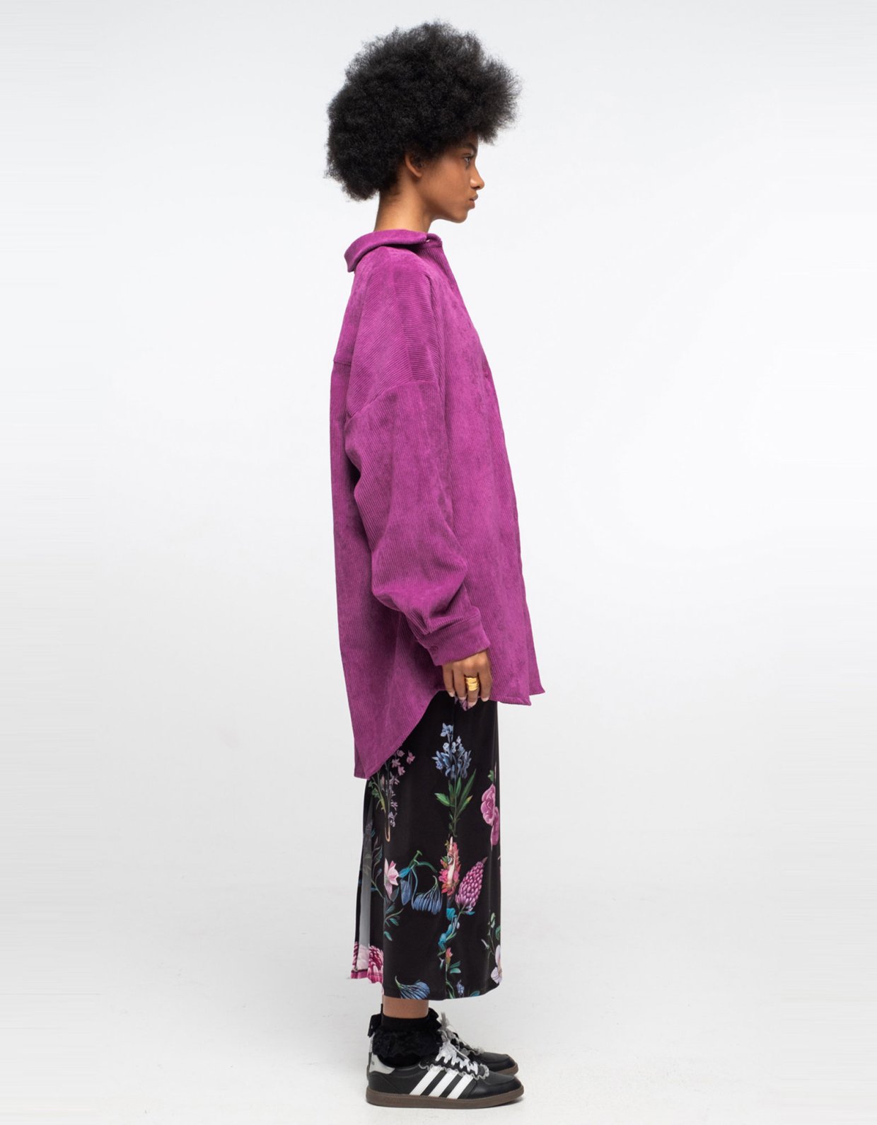 Peace and Chaos Wisteria shirt purple