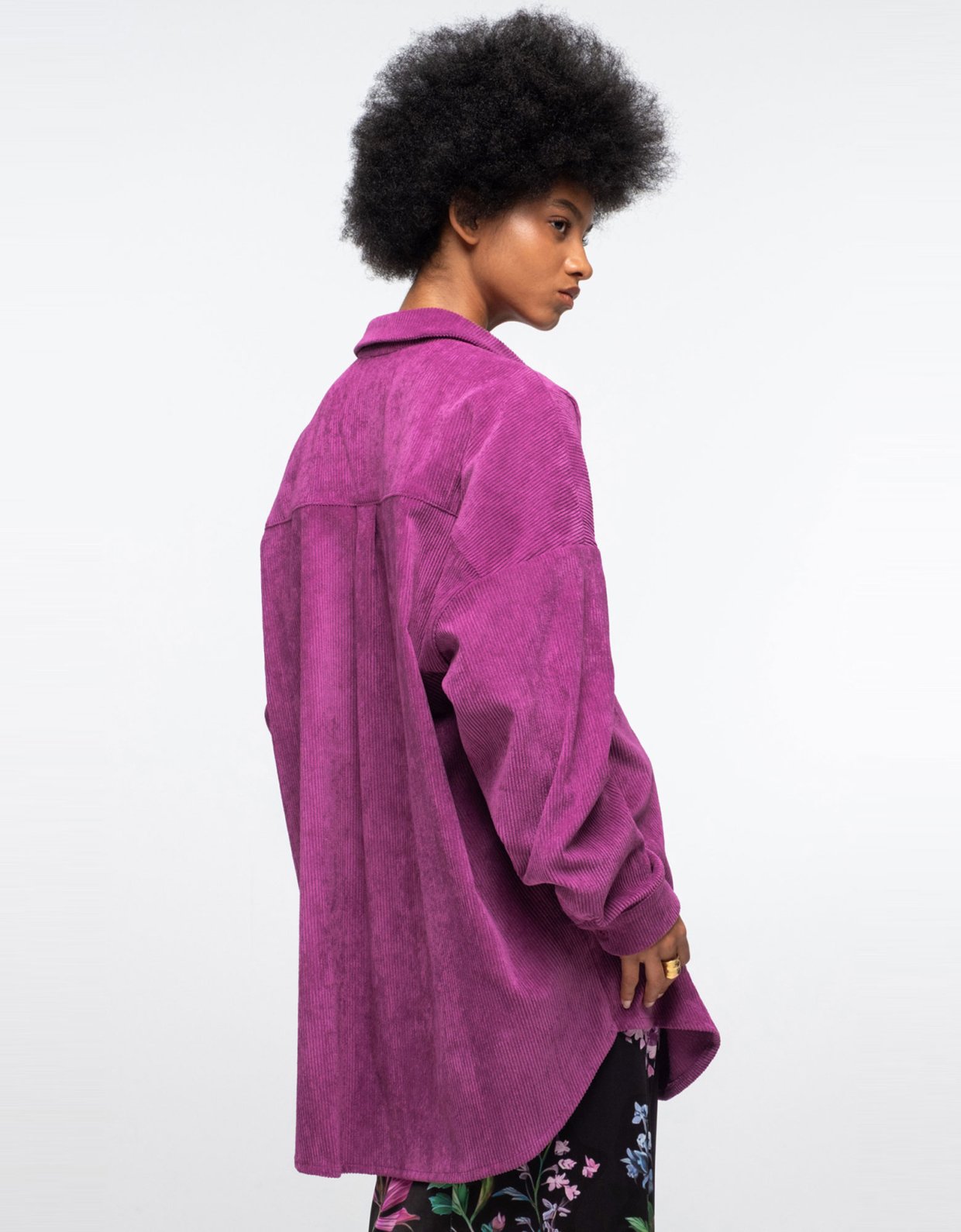 Peace and Chaos Wisteria shirt purple
