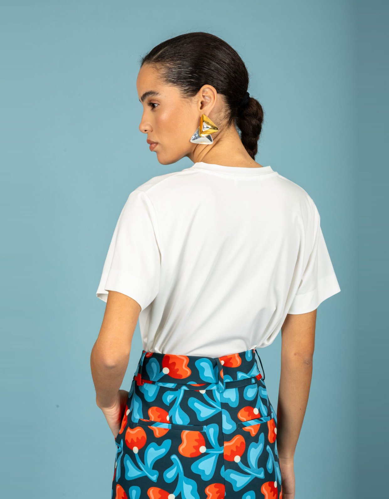 Chaton Yolanda sleeve top ecru