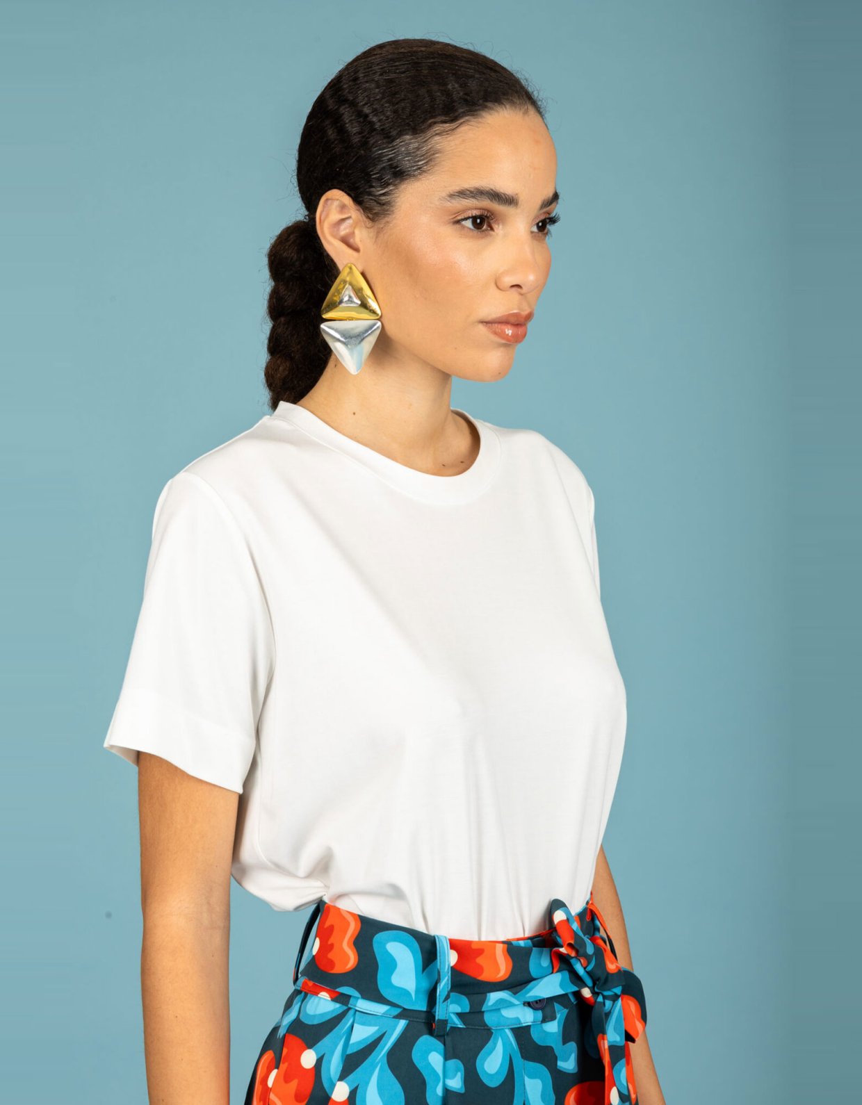 Chaton Yolanda sleeve top ecru