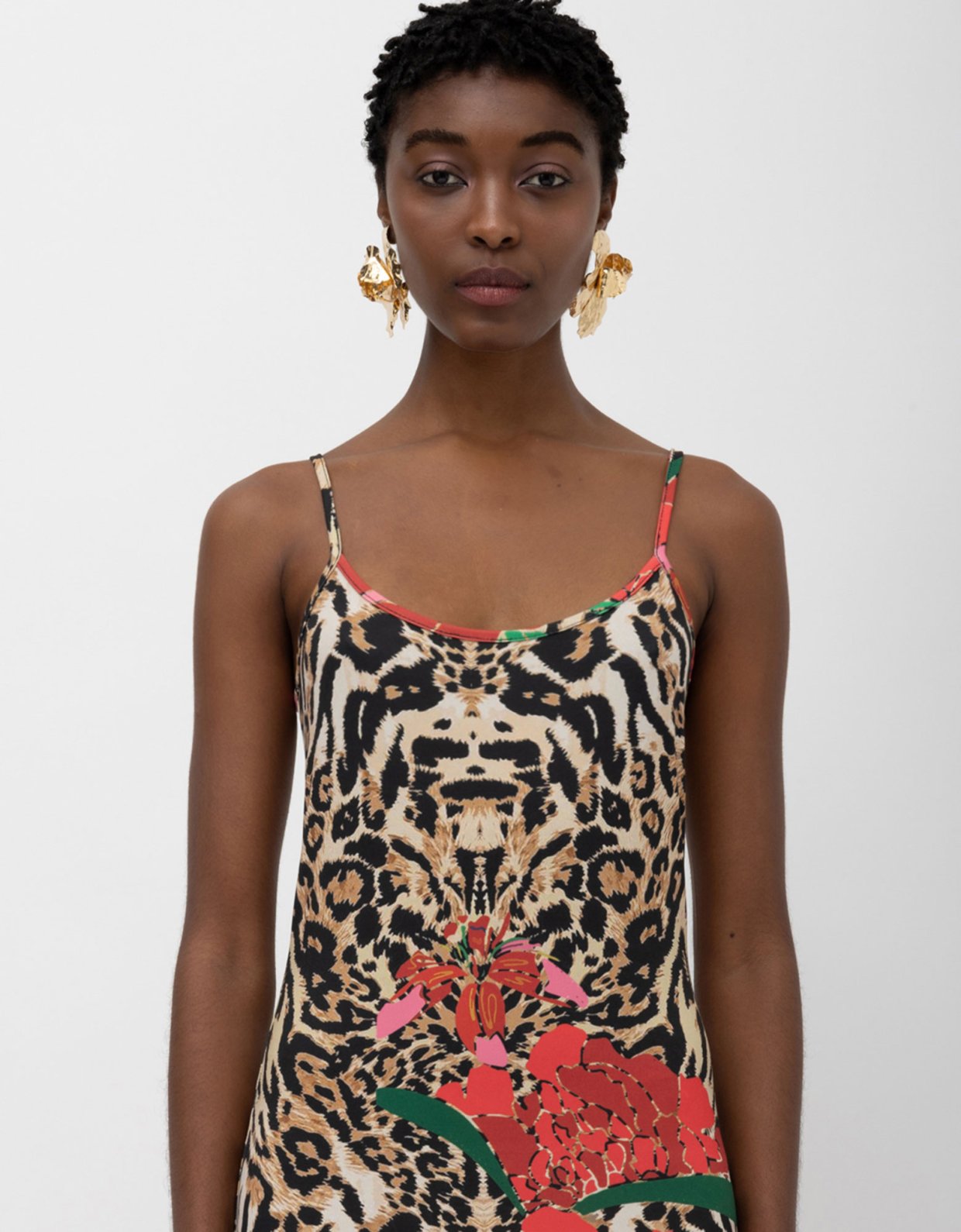 Mallory the label Zanzi dress leopard print