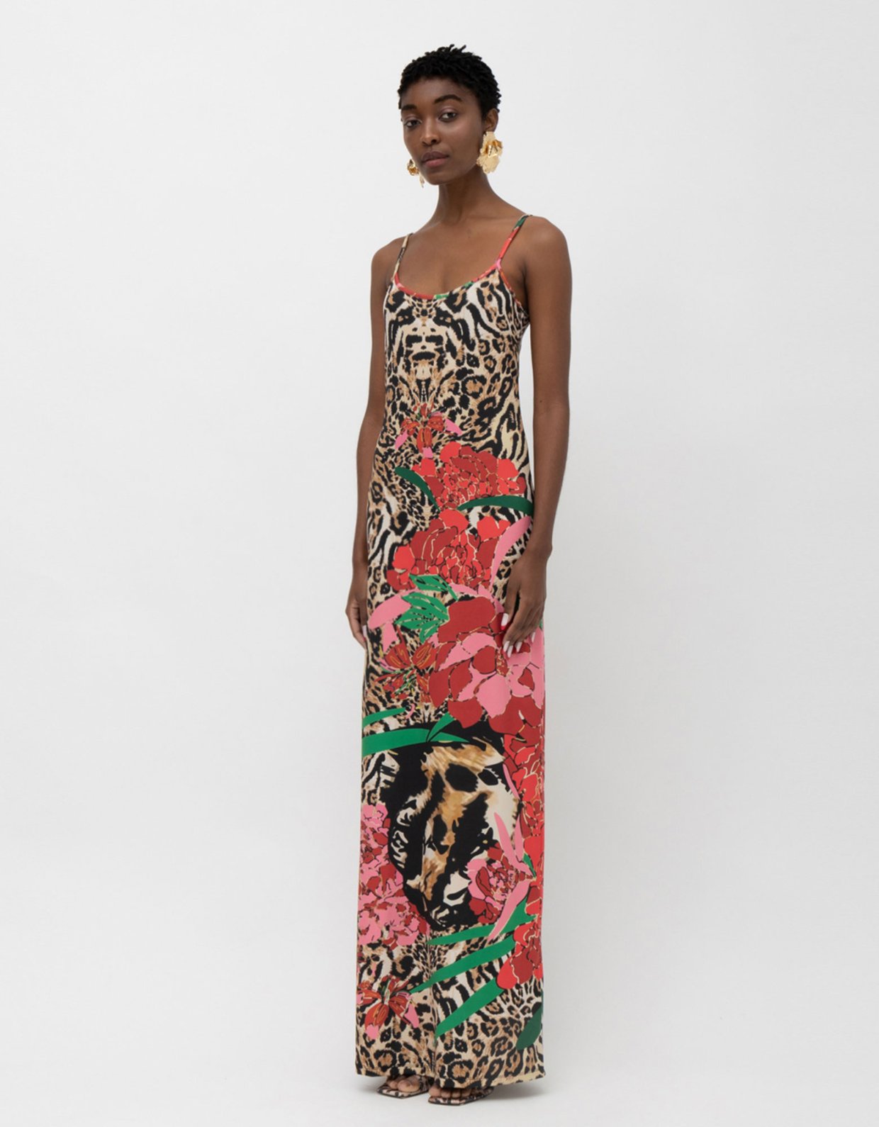 Mallory the label Zanzi dress leopard print