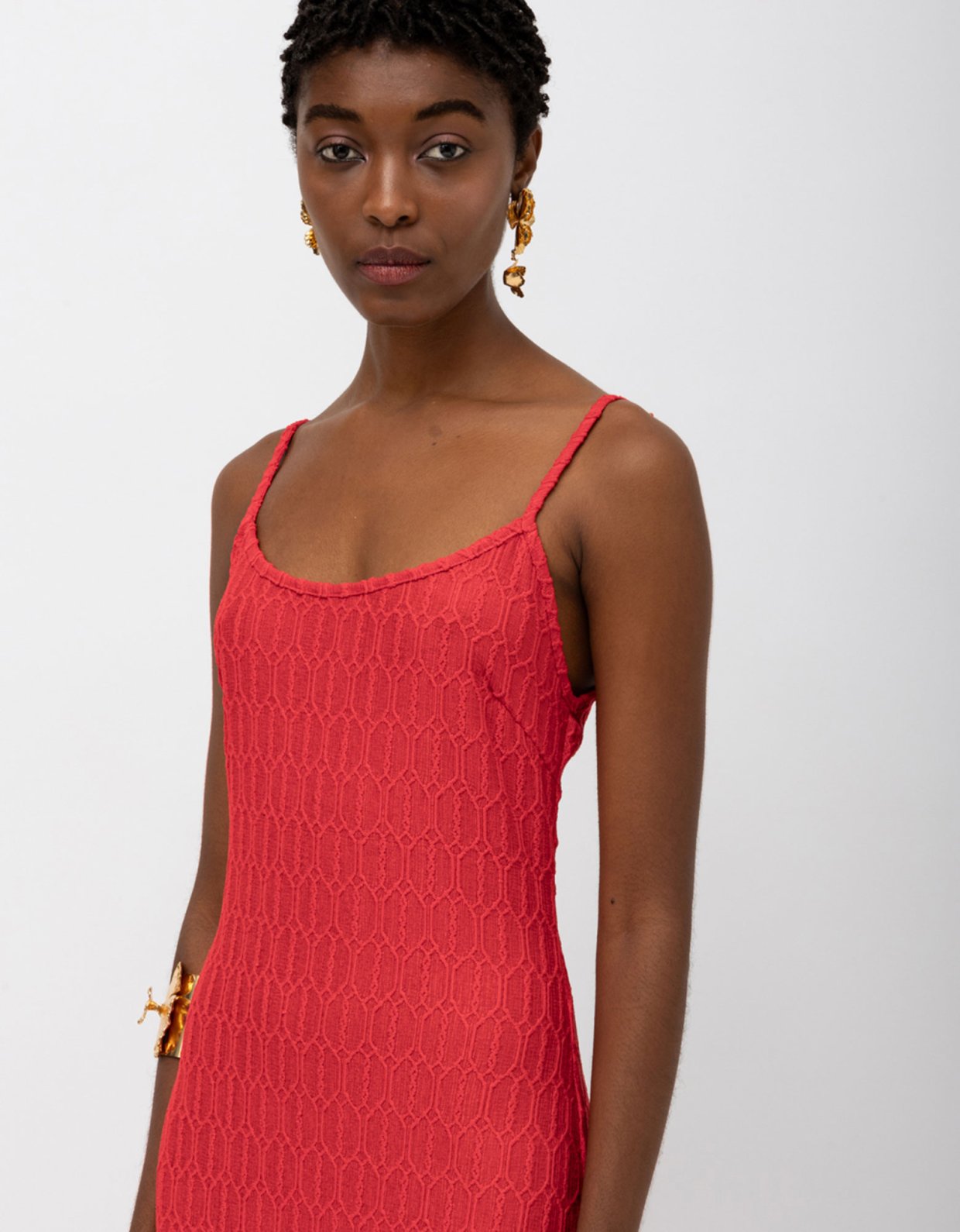 Mallory the label Zanzi dress red