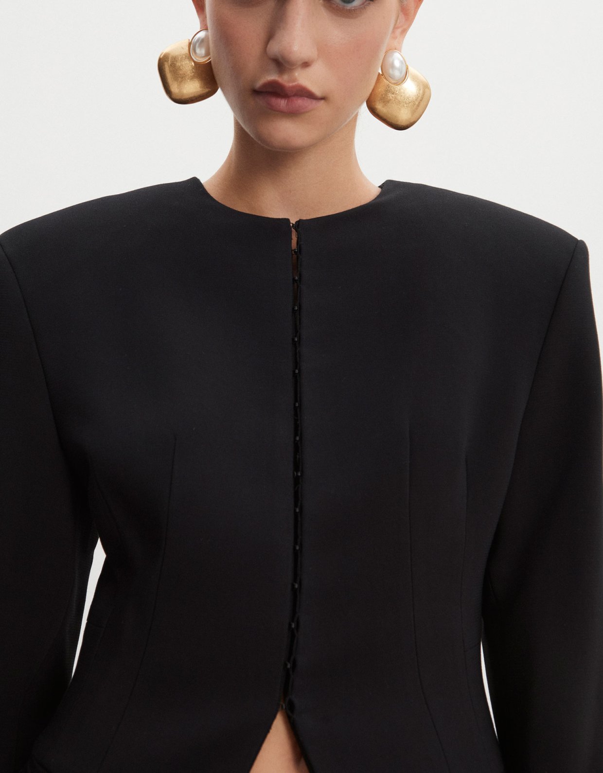 Nadia Rapti Hourglass blazer black
