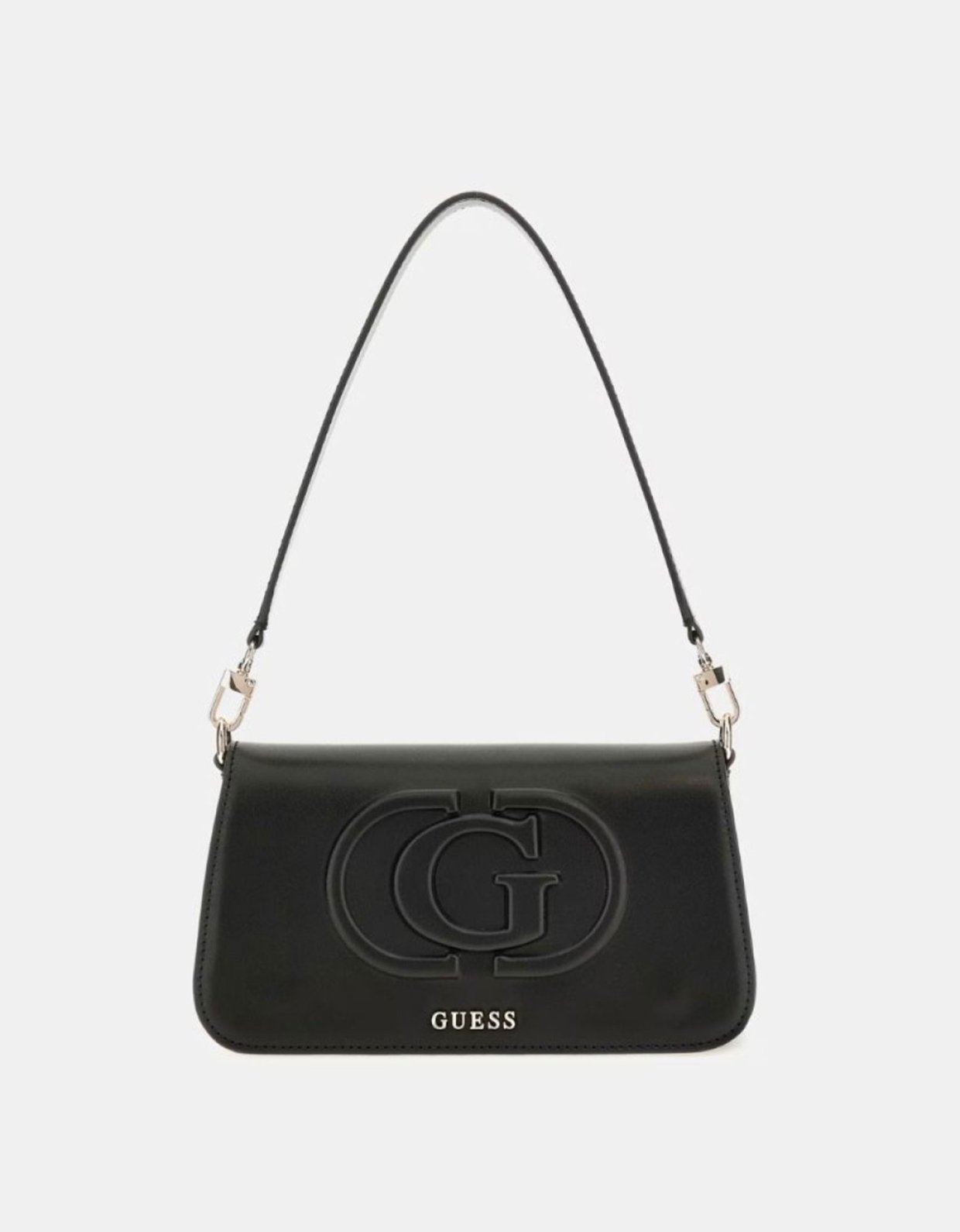 Guess Eco mietta flap shoulder bag black