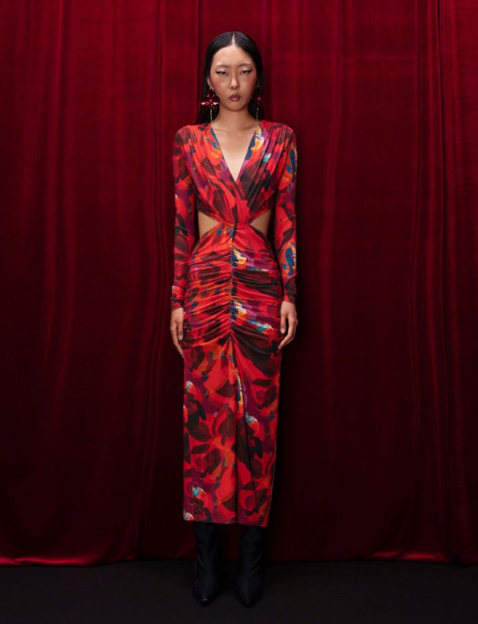 Utopia red print dress