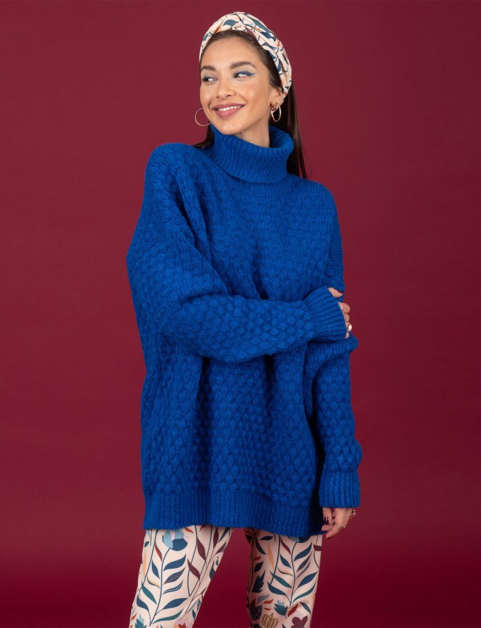 Hansen knit sweater blue