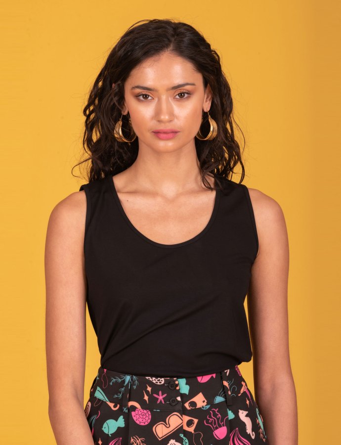Alan top jet black