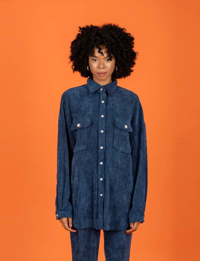 Cooper oversize shirt petrol