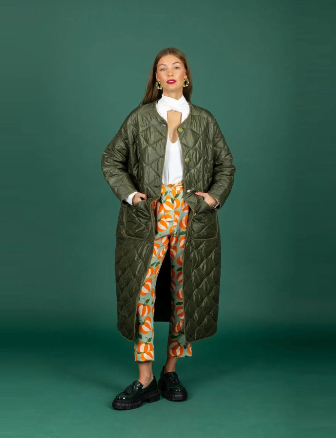 Puffer coat olive