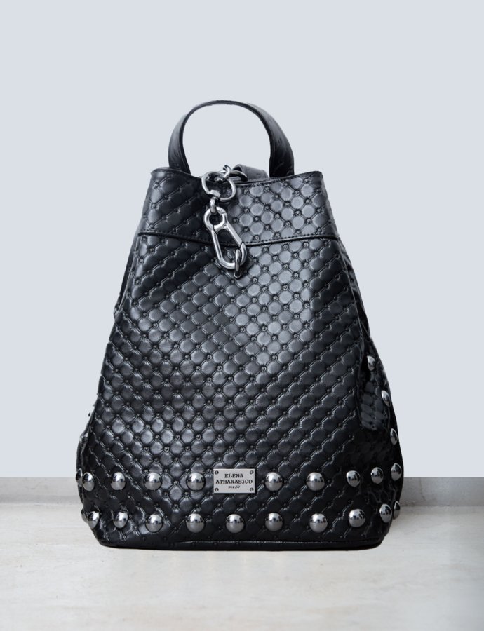 Retro Black N’ Metal Backpack Black