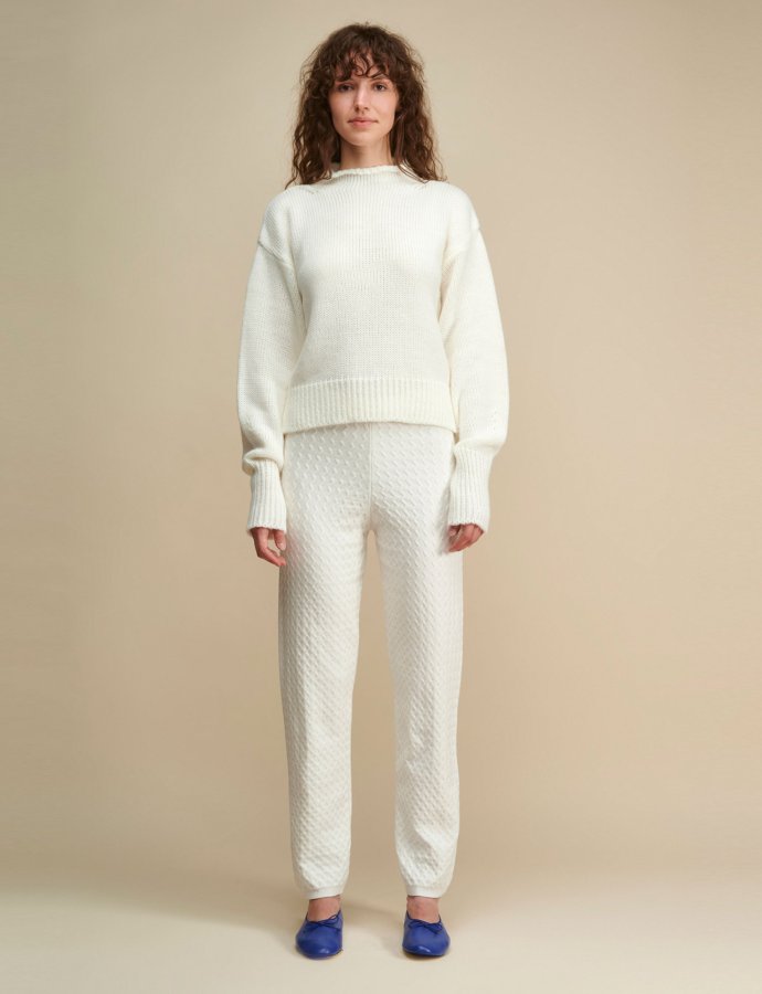 Jenny knit pants off white