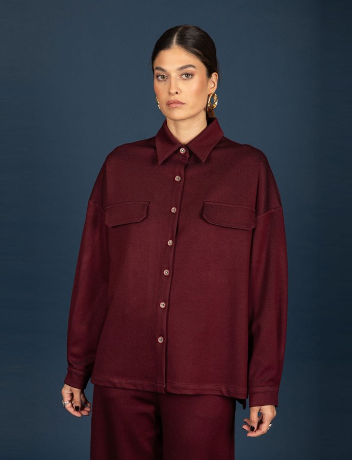 Craig oversize shirt bordeaux