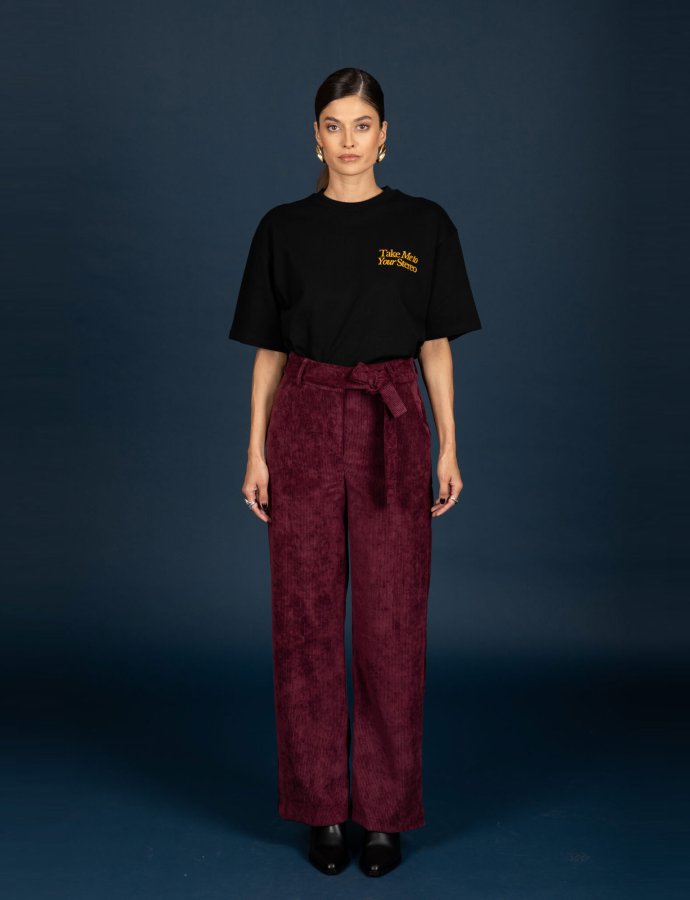Gwen pants aubergine