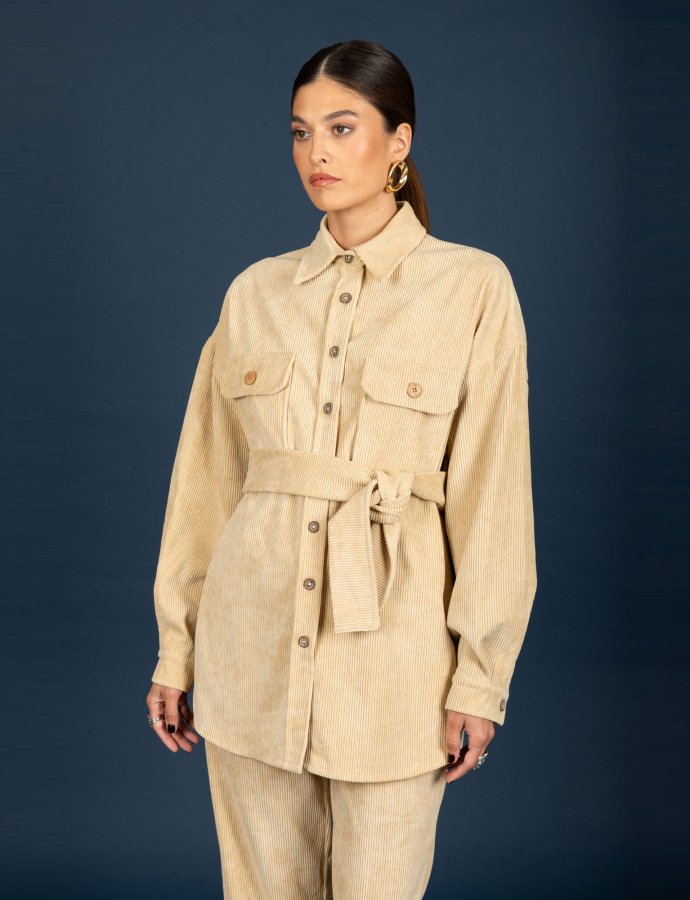 Gwen oversize shirt butter