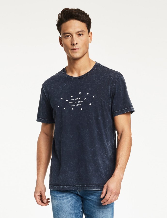 Made of stars t-shirt blue