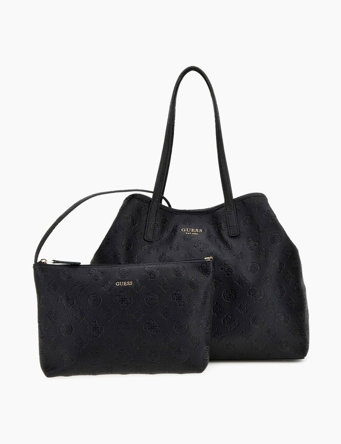 Vikky II large 2 in1 shopper bag black logo