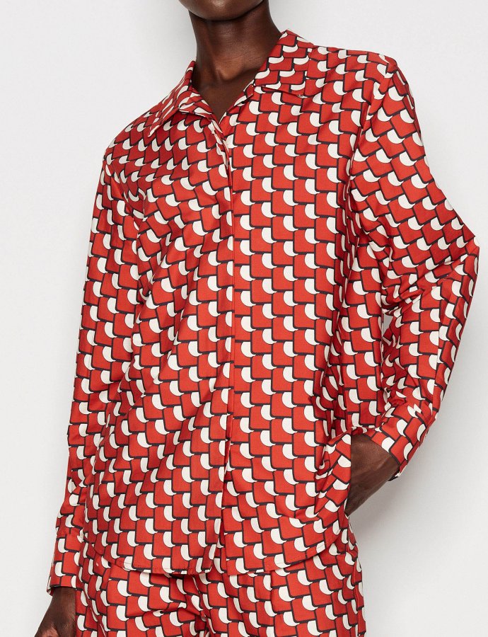 Visual effect shirt red