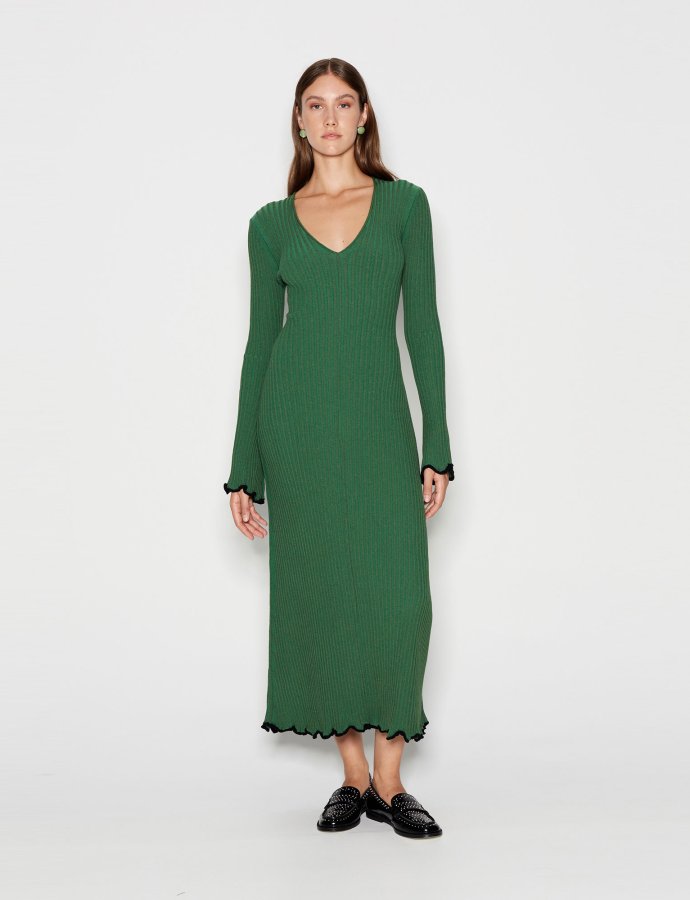 Fall of fame dress green