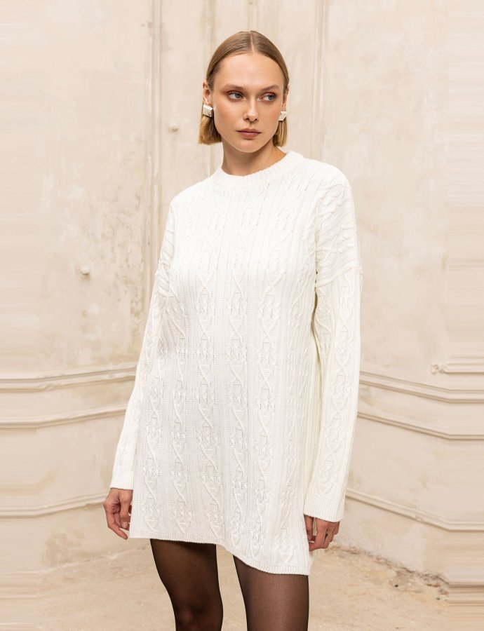 Hygge mini dress white