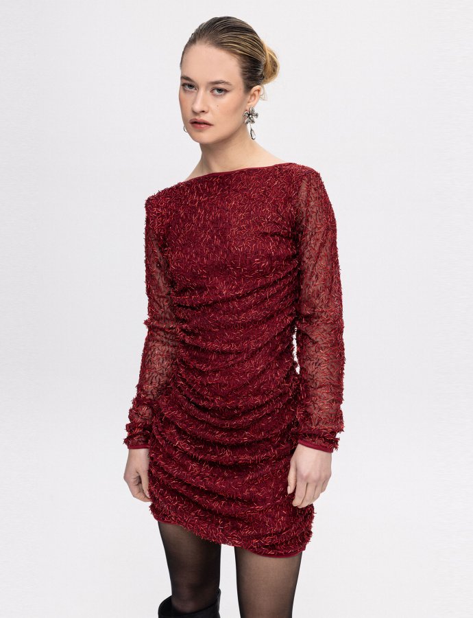 Truffle bordeaux dress