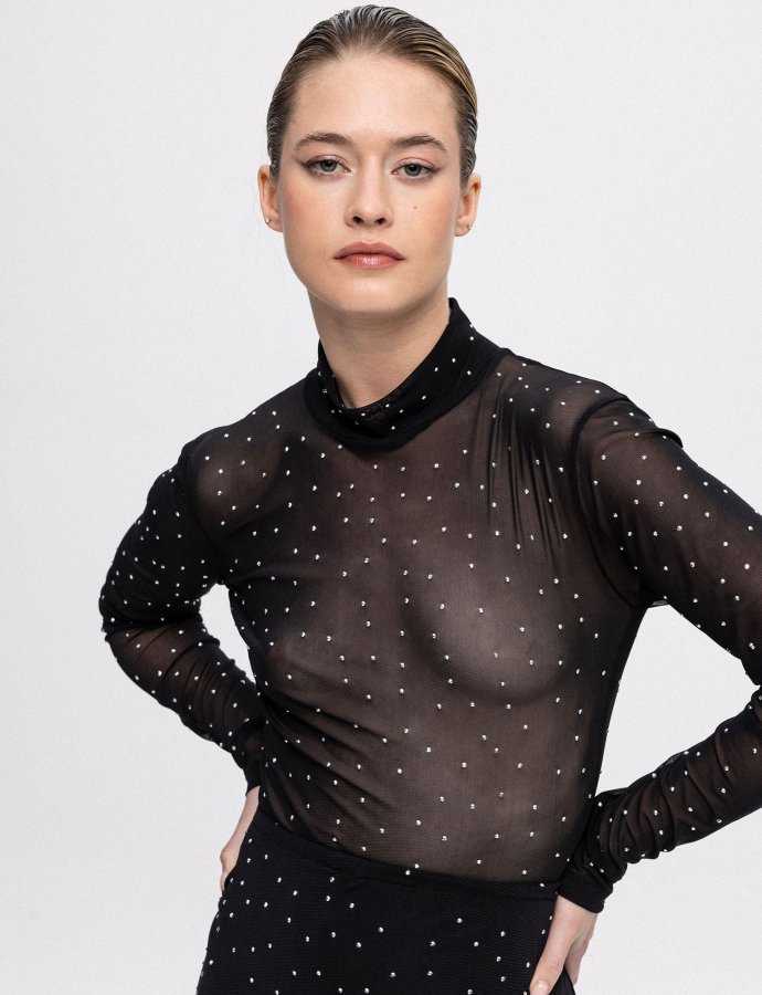 Starry night long sleeve bodysuit