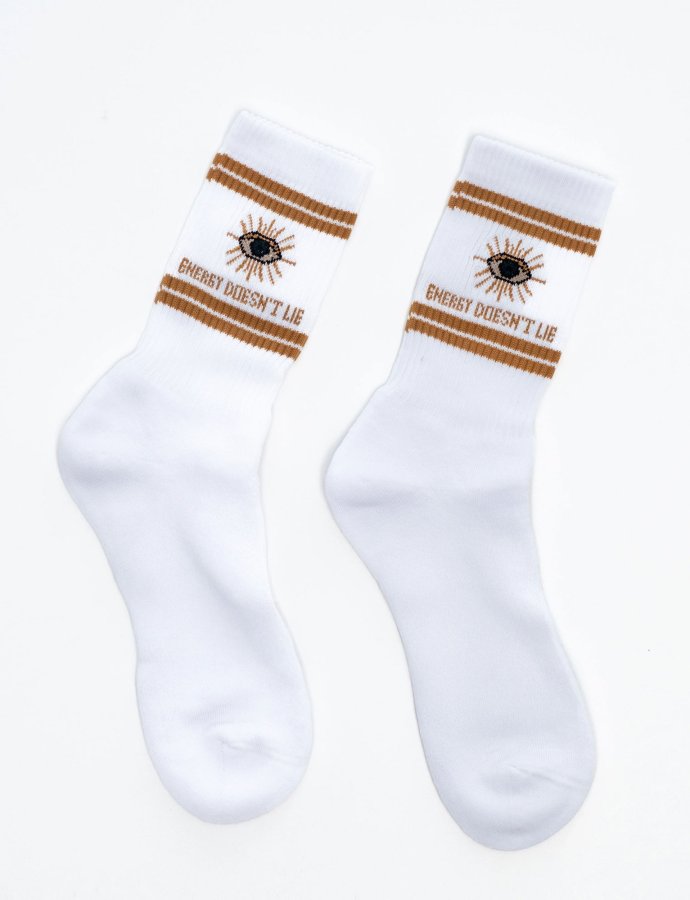 3rd eye white socks