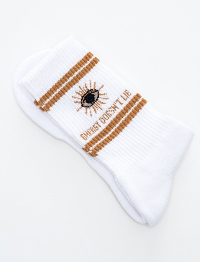 3rd eye white socks
