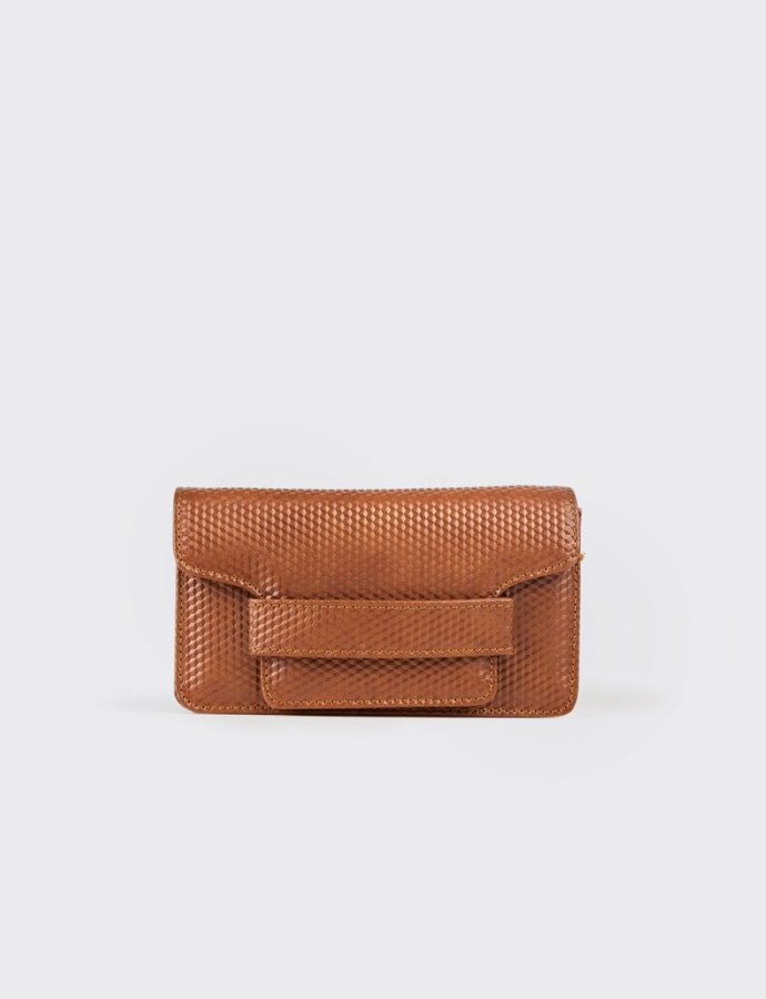 3D cocktail small bag brown