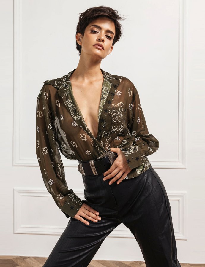 Rodeo unisex shirt olive green