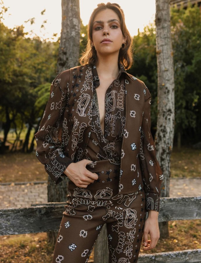 Rodeo unisex shirt brown