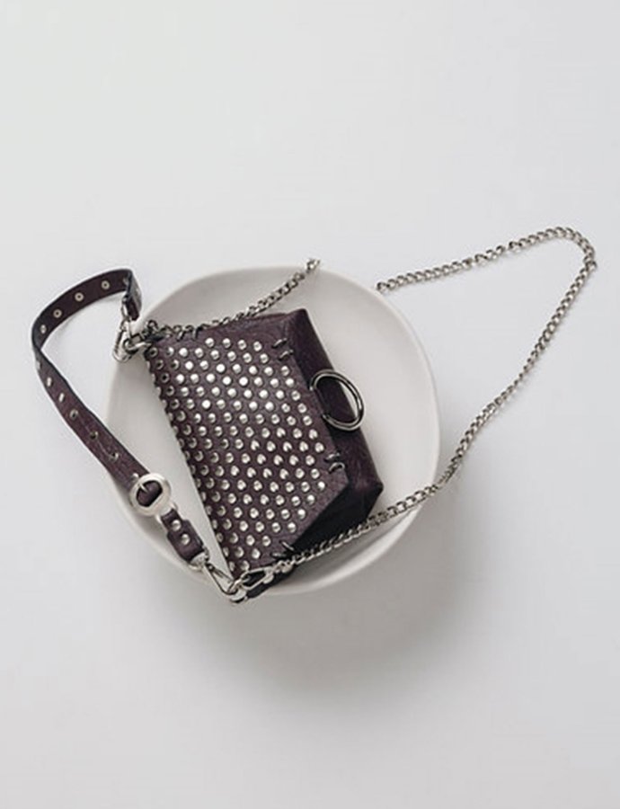 Rosemary bag dark plum-nickel