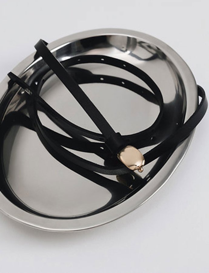 Tiny dancer belt black-gold
